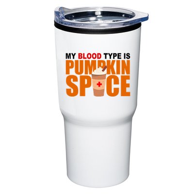 My Blood Type Is Pumpkin Spice Funny Fall Tumbler