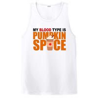 My Blood Type Is Pumpkin Spice Funny Fall PosiCharge Competitor Tank