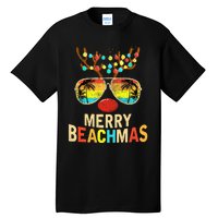 Merry Beachmas Tropical Christmas Santa Hawaii Tall T-Shirt