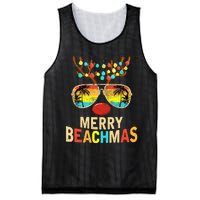 Merry Beachmas Tropical Christmas Santa Hawaii Mesh Reversible Basketball Jersey Tank