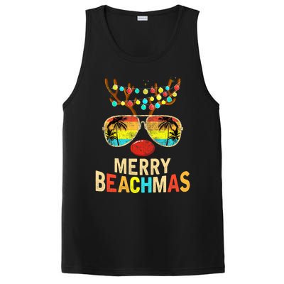 Merry Beachmas Tropical Christmas Santa Hawaii PosiCharge Competitor Tank