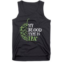 My Blood Type Is IPA+ Funny Tank Top