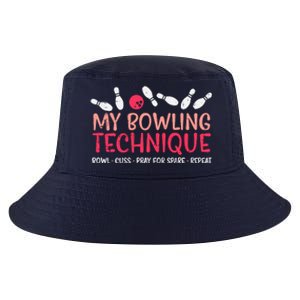 My Bowling Technique Fun Humor Bowler Player Team Cool Comfort Performance Bucket Hat