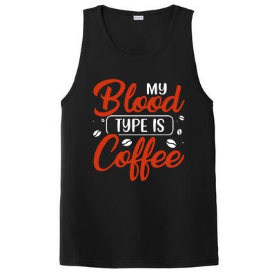 My Blood Type Is Coffee PosiCharge Competitor Tank