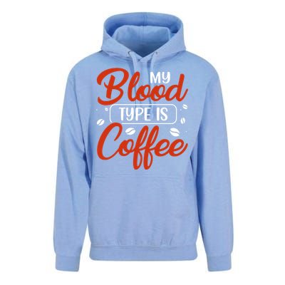 My Blood Type Is Coffee Unisex Surf Hoodie