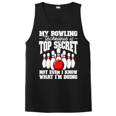 My Bowling Technique Is Top Secret Funny Bowling Bowler PosiCharge Competitor Tank