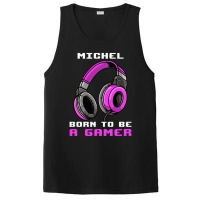 Michel Born To Be A Gamer Personalized Cute Gift PosiCharge Competitor Tank