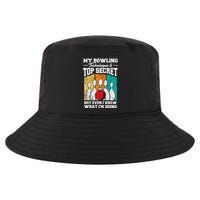 My Bowling Technique Is Top Secret Funny Bowling Bowler Cool Comfort Performance Bucket Hat