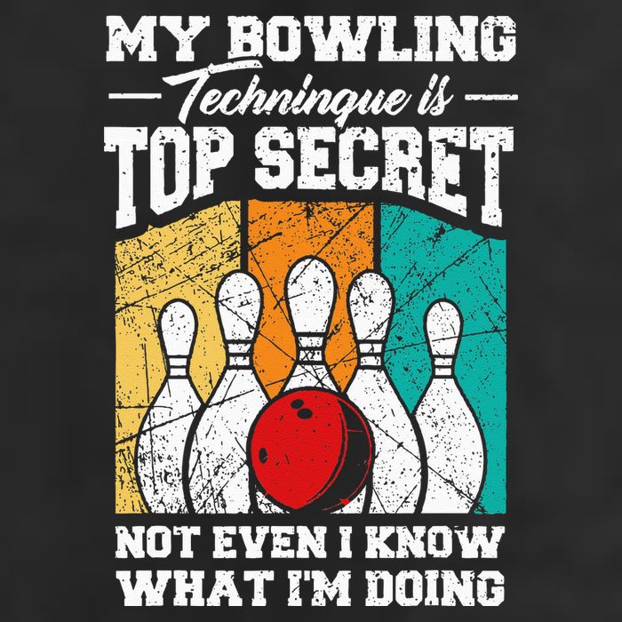 My Bowling Technique Is Top Secret Funny Bowling Bowler Cool Comfort Performance Bucket Hat