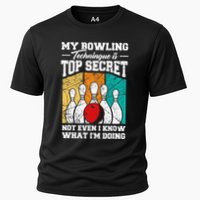 My Bowling Technique Is Top Secret Funny Bowling Bowler Performance Shirt