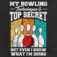 My Bowling Technique Is Top Secret Funny Bowling Bowler Beanie