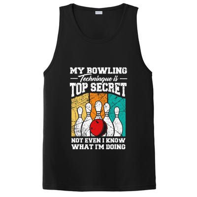 My Bowling Technique Is Top Secret Funny Bowling Bowler PosiCharge Competitor Tank