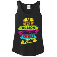 Motivational Be The Reason Someone SMILES Today Ladies Essential Tank