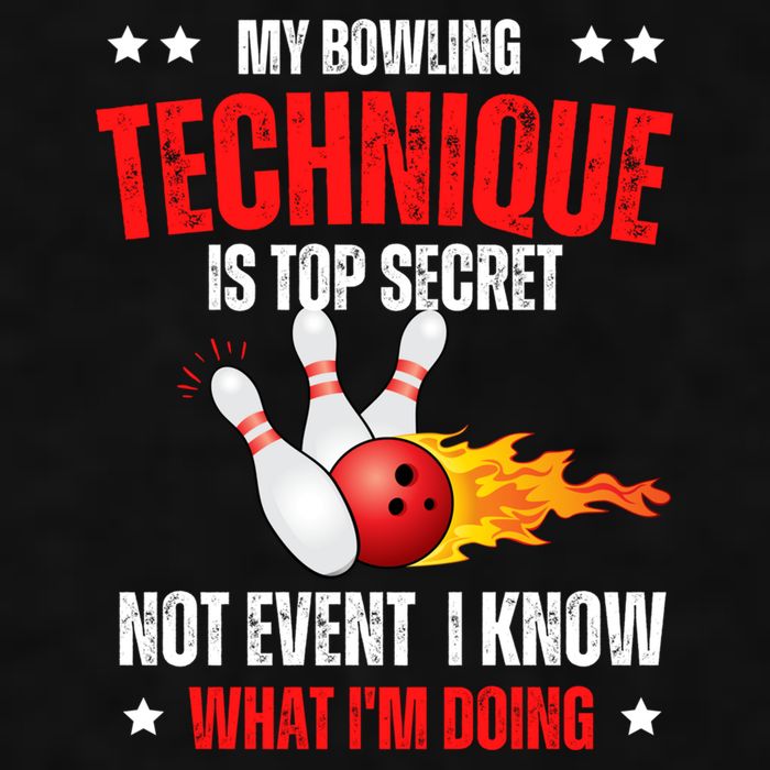 My Bowling Technique Is Top Secret Cool Bowling Design wo Ladies PosiCharge Tri-Blend Wicking Tank