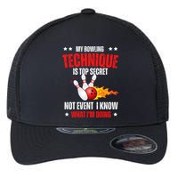 My Bowling Technique Is Top Secret Cool Bowling Design wo Flexfit Unipanel Trucker Cap