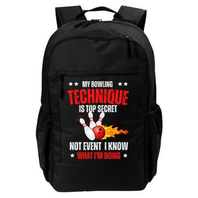 My Bowling Technique Is Top Secret Cool Bowling Design wo Backpack