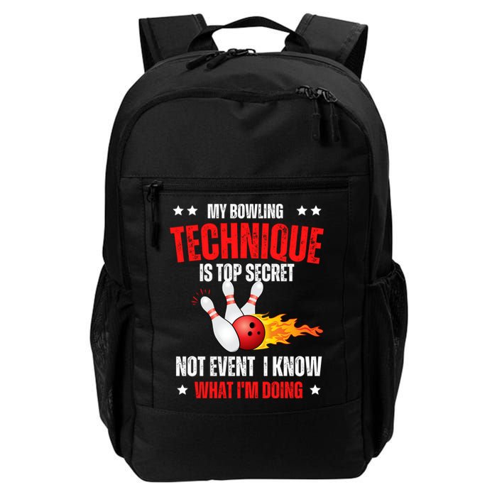 My Bowling Technique Is Top Secret Cool Bowling Design wo Backpack