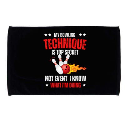My Bowling Technique Is Top Secret Cool Bowling Design wo Microfiber Hand Towel