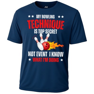 My Bowling Technique Is Top Secret Cool Bowling Design wo Performance Shirt