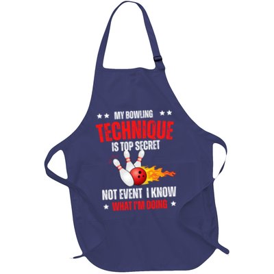 My Bowling Technique Is Top Secret Cool Bowling Design wo Apron