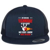 My Bowling Technique Is Top Secret Cool Bowling Design wo Flatbill Hat