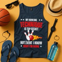 My Bowling Technique Is Top Secret Cool Bowling Design wo Tank Top