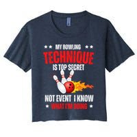 My Bowling Technique Is Top Secret Cool Bowling Design wo Crop Top