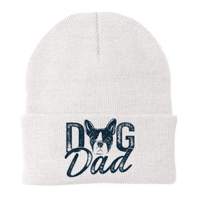 Men Boston Terrier Dog Dad Knit Cap Winter Beanie