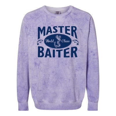 Master Baiter T Shirt Funny Fishing Saying T Shirt Offensive T Shirt Slogan Colorblast Crewneck Sweatshirt