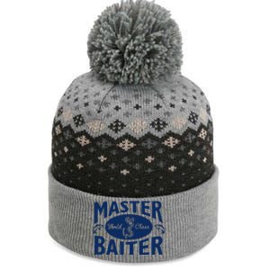 Master Baiter T Shirt Funny Fishing Saying T Shirt Offensive T Shirt Slogan The Baniff Cuffed Pom Beanie