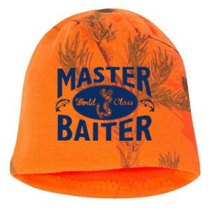 Master Baiter T Shirt Funny Fishing Saying T Shirt Offensive T Shirt Slogan Kati - Camo Knit Beanie