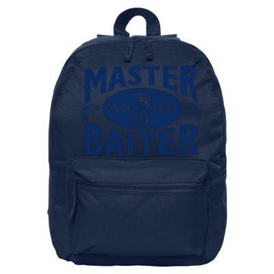 Master Baiter T Shirt Funny Fishing Saying T Shirt Offensive T Shirt Slogan 16 in Basic Backpack