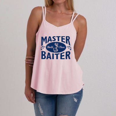 Master Baiter T Shirt Funny Fishing Saying T Shirt Offensive T Shirt Slogan Women's Strappy Tank