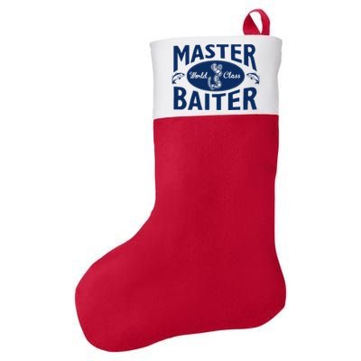 Master Baiter T Shirt Funny Fishing Saying T Shirt Offensive T Shirt Slogan Felt Holiday Christmas Stocking