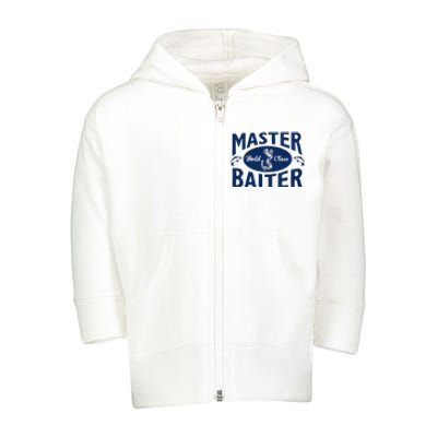 Master Baiter T Shirt Funny Fishing Saying T Shirt Offensive T Shirt Slogan Toddler Zip Fleece Hoodie