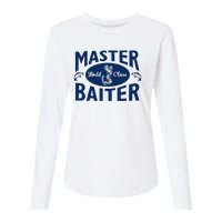 Master Baiter T Shirt Funny Fishing Saying T Shirt Offensive T Shirt Slogan Womens Cotton Relaxed Long Sleeve T-Shirt