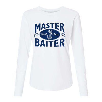 Master Baiter T Shirt Funny Fishing Saying T Shirt Offensive T Shirt Slogan Womens Cotton Relaxed Long Sleeve T-Shirt