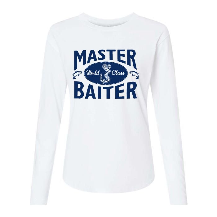 Master Baiter T Shirt Funny Fishing Saying T Shirt Offensive T Shirt Slogan Womens Cotton Relaxed Long Sleeve T-Shirt