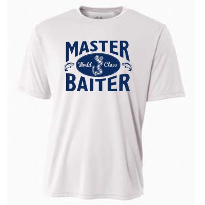 Master Baiter T Shirt Funny Fishing Saying T Shirt Offensive T Shirt Slogan Cooling Performance Crew T-Shirt