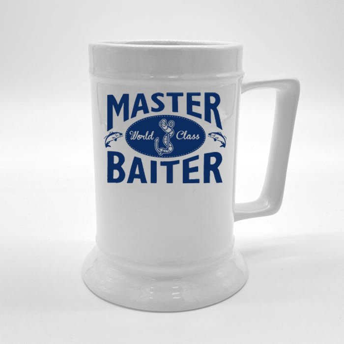 Master Baiter T Shirt Funny Fishing Saying T Shirt Offensive T Shirt Slogan Beer Stein