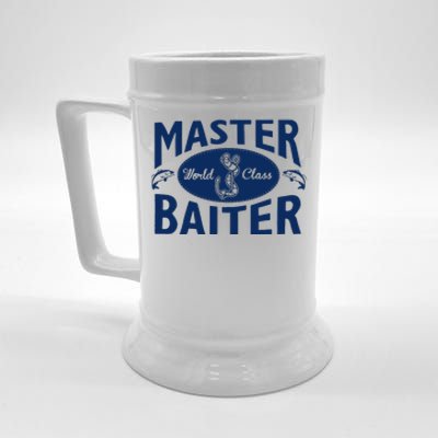 Master Baiter T Shirt Funny Fishing Saying T Shirt Offensive T Shirt Slogan Beer Stein