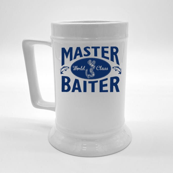 Master Baiter T Shirt Funny Fishing Saying T Shirt Offensive T Shirt Slogan Beer Stein