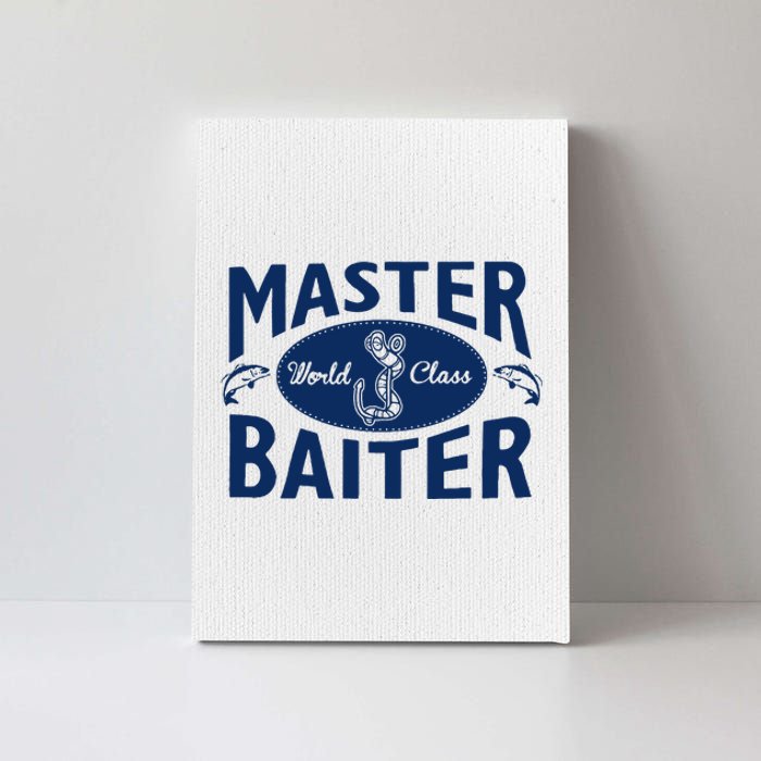 Master Baiter T Shirt Funny Fishing Saying T Shirt Offensive T Shirt Slogan Canvas