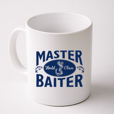 Master Baiter T Shirt Funny Fishing Saying T Shirt Offensive T Shirt Slogan Coffee Mug