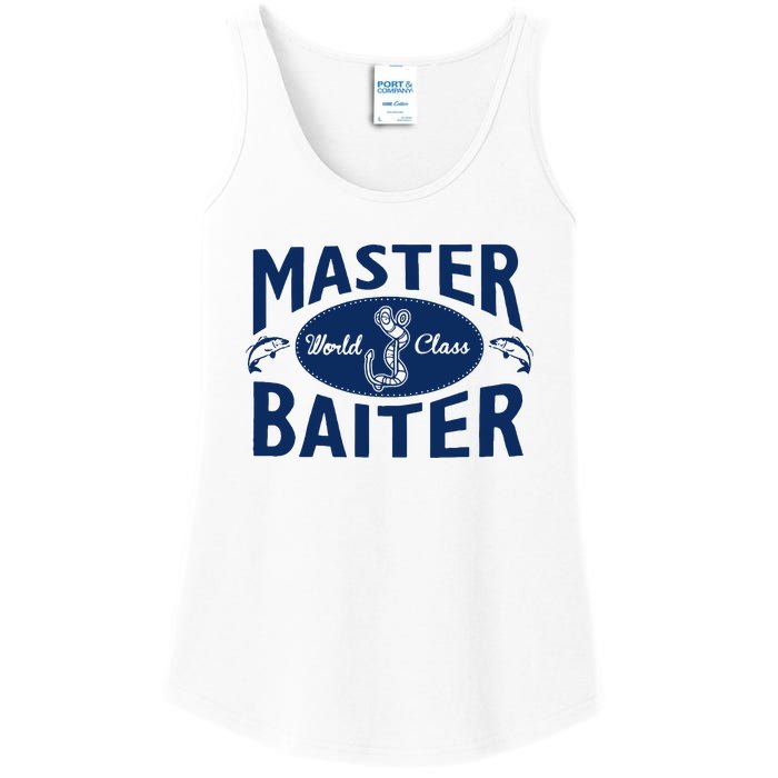 Master Baiter T Shirt Funny Fishing Saying T Shirt Offensive T Shirt Slogan Ladies Essential Tank