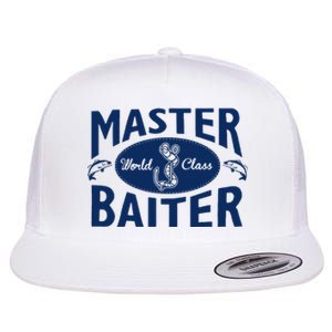 Master Baiter T Shirt Funny Fishing Saying T Shirt Offensive T Shirt Slogan Flat Bill Trucker Hat