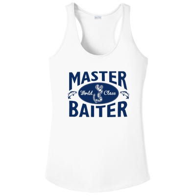 Master Baiter T Shirt Funny Fishing Saying T Shirt Offensive T Shirt Slogan Ladies PosiCharge Competitor Racerback Tank