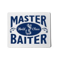 Master Baiter T Shirt Funny Fishing Saying T Shirt Offensive T Shirt Slogan Mousepad