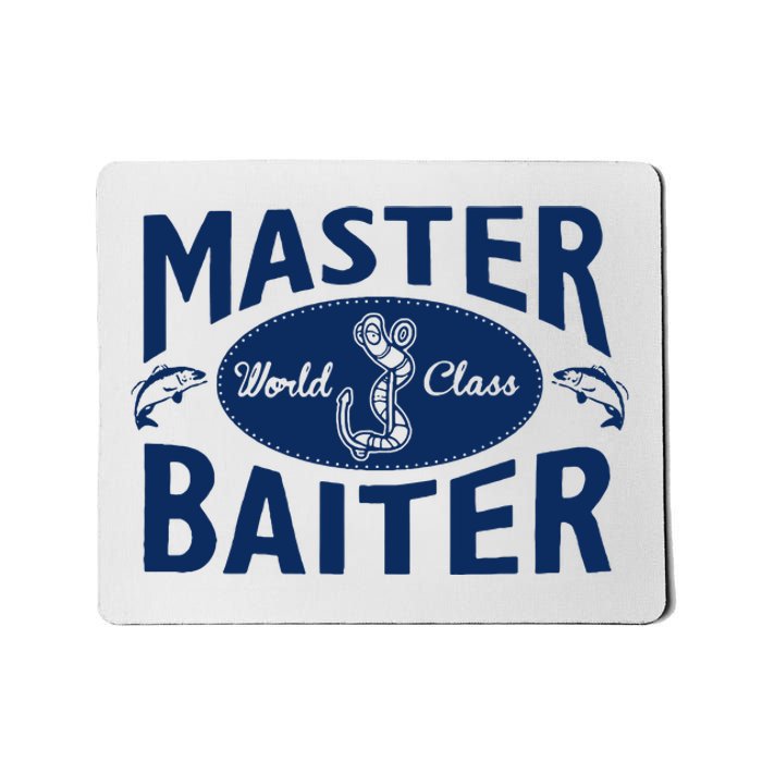 Master Baiter T Shirt Funny Fishing Saying T Shirt Offensive T Shirt Slogan Mousepad