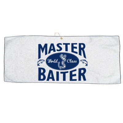 Master Baiter T Shirt Funny Fishing Saying T Shirt Offensive T Shirt Slogan Large Microfiber Waffle Golf Towel